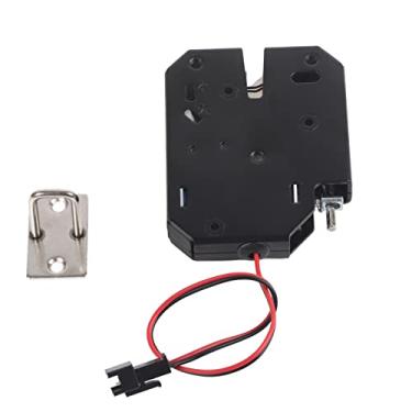 Imagem de Fechadura de controle elétrico DC 12V 2A, fechadura de gaveta eletrônica, fechadura elétrica para armários de entrega, geladeiras e armários de autoatendimento
