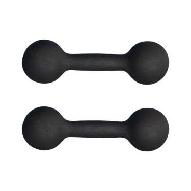 Imagem de Par Halter Bola Pintado 5Kg Treino Fitness - Camarx