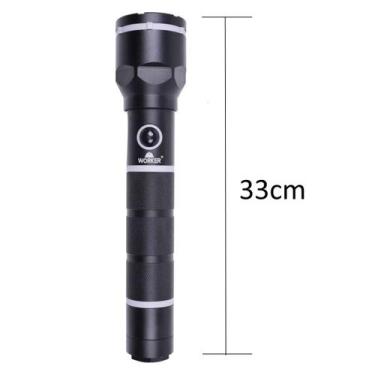 Imagem de Lanterna Cree Led 3 Pilhas D Profissional 300 Lumen Worker