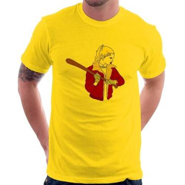 Imagem de Camiseta Baseball Girl - Foca na Moda, Amarelo, GG