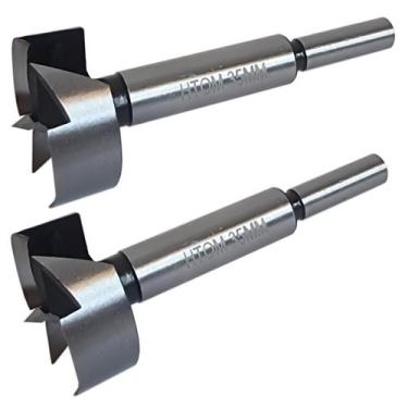 Imagem de Kit 2 Broca Forstner 35Mm Furadeira Madeira Dobradiça Caneco - Htom