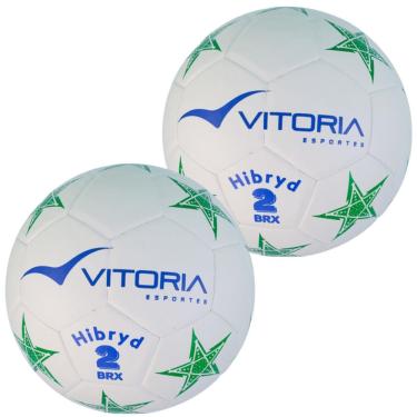 Imagem de Kit 2 Bolas Futebol Nº 2 Sub 11 Hibryd Campo E Society