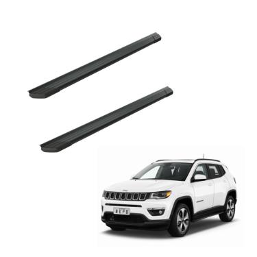 Imagem de Estribo Jeep Compass 2018 2019 2020 2021 2022 Aluminio Preto