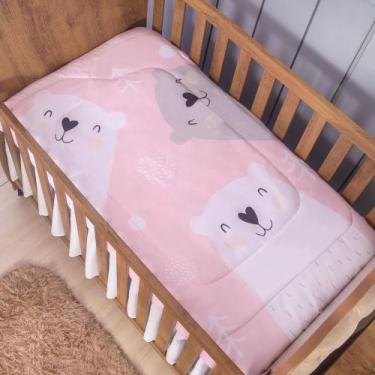 Imagem de Edredom Bebe Dupla Face Berço Para Bebê Menino e Menina - Miguel Baby,