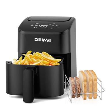 Imagem de deime Fritadeira A Ar Deime 3 Qt, Pequena Fritadeira A Ar Digital Compacta Que Economiza Espaço, Assa, Reaquece E Torra Para Refeições Rápidas E Fáceis, Mini Compacta E Silenciosa, Antiaderente E La