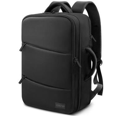 Imagem de Bolsa de barbeiro AUROTIER com bolso isolado, porta USB preta