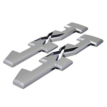 Imagem de PartsTo Emblema de decalque 4x4 com adesivo para Chevrolet Chevy Colorado Silverado 1500 GMC Canyon Sierra