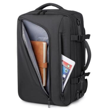 Imagem de Mochila de Viagem de Compressão de Vedação a Vácuo Com Bomba, Mochila a Vácuo à Prova D'água Expansível 36L-55L, Mochila Vacpack, Bolsa de Compressão para Laptop, Negócios,