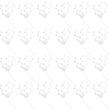 Imagem de Alpinleux 25 peças de ramos de flores de cristal acrílico, acessórios para buquês, ramos de haste de flor de cristal de gota de contas, guirlanda de cordão de contas para Natal, casamento