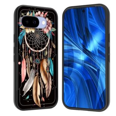 Imagem de JHYYTUJTYP Capa para Pixel 9a, [Teste de queda de grau militar] Capa protetora resistente à prova de choque resistente para Google Pixel 9a 6,3 polegadas 2025, flor apanhadora de sonhos