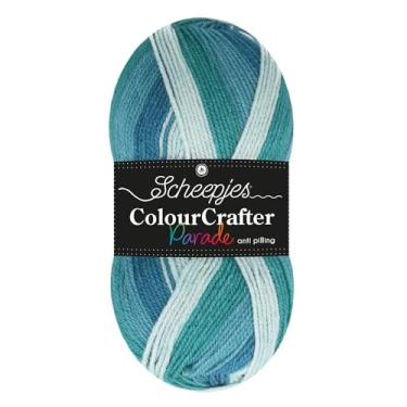 Imagem de Scheepjes Fio Color Crafter Parade - 100 g Linda Mistura Azul - Acrílico Premium Versátil para Tricô e Crochê