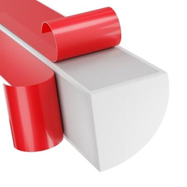 Imagem de Moldagem flexível de 1/2 polegada, descasque e cole, acabamento de moldagem de canto, borda de borracha à prova d'água, acabamento quadrilateral para bancadas de canto de parede (branco, 99 cm)