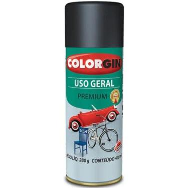 Imagem de Tinta Spray Metálica Preto Star para Uso Geral Premium 400ml - COLORGI