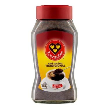 Imagem de Cafe instantaneo 3 Coracoes Soluvel Granulado tradicional - 3 Corações