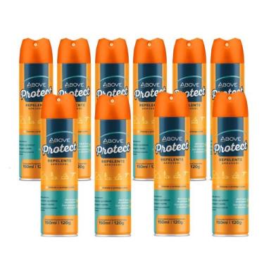 Imagem de Kit 12 Repelente Spray Protect Above Secagem Rápida 150ml