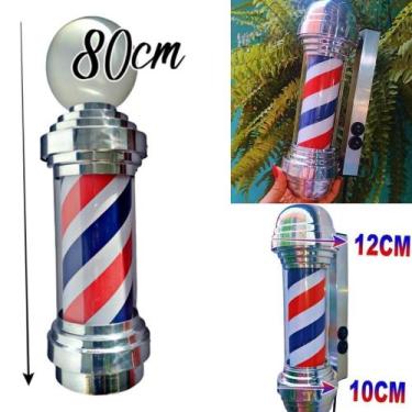 Imagem de Barber Pole Tamanho Big 80Cm + Barber Mini 30Cm Vol 110V Jr. - Jr Pole