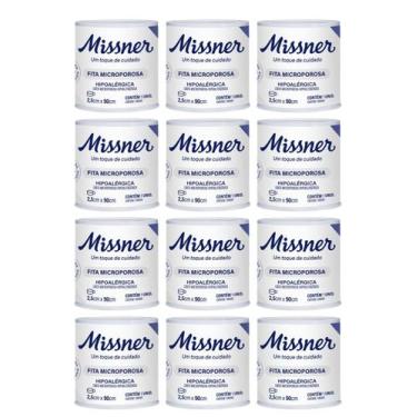 Imagem de Fita Microporosa Branca 2,.5cm X 90cm Hipoalergênica C'12 Un - Bellaph