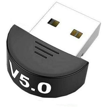 Imagem de Receptor Bluetooth 5.0 Adaptador USB Wireless Transmissor Para PC, Computador, Notebook, Laptop, Fone de Ouvido, Gamepad, Impressora, Acessório Eletrônico Preto ou Branco LINHA PREMIUM