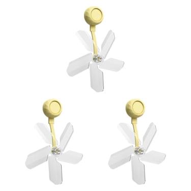 Imagem de Kuntesetty Defletor de ventilação de ar condicionado de 3 peças, defletor de vento, leve, para- de resfriamento de ar condicionado, para dormitório, Amarelo
