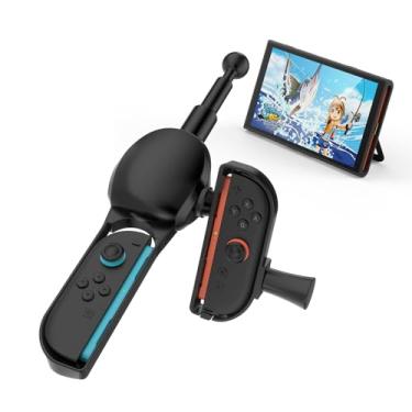 Imagem de EJGAME Fishing Rod Compatible with Nintendo Switch 2(2025),Fishing Game Kit for Switch 2 Legendary Fishing/Fishing Star World Tour/The Strike - Championship Edition