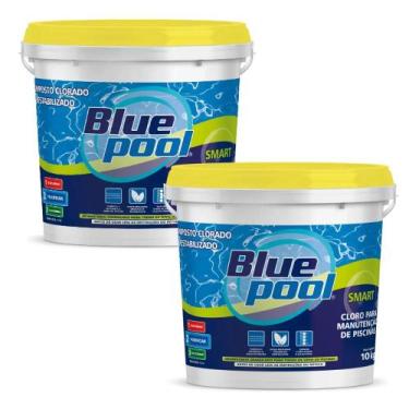 Imagem de Kit 2 Cloro P/ Piscina Granulado Bluepool Multilação 10kg