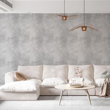 Imagem de Kit 10 Rolos Papel De Parede Adesivo Cimento Queimado 3,0M