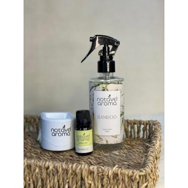 Imagem de Kit Home Spray Aromatizador Difusor Eletrico Essencia Concentrada 10ml (BRANCO, BAMBOO)