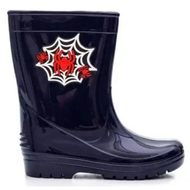 Imagem de Galocha Luelua Personagem Homem Aranha Calce Fácil Infantil Marinho, 3