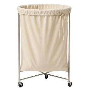 Imagem de Saco Hamper Tecido Algodão Cru Brim reforçado Hospital , Clinica, Hote