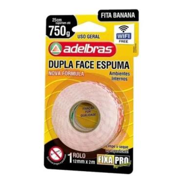 Imagem de Fita Dupla Face Espuma 12mm x 2m Fixação Rápida e Segura - MB BUGIGANG