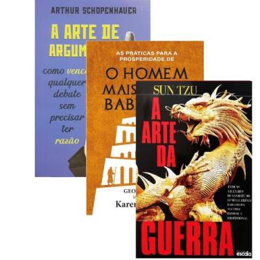 Imagem de Kit A Arte da Guerra + O Homem Mais Rico da Babilônia + A Arte de Argu