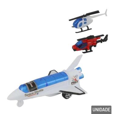 Imagem de Avião de Plástico 3 Peças a Fricção Aeronaves - Tudo em Caixa