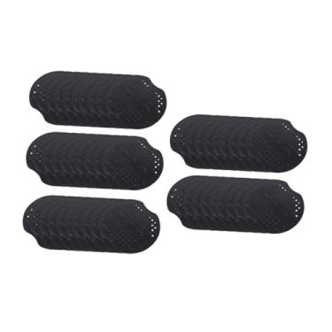 Imagem de Gralara Grampos de jardim, arruelas, almofadas de fixação, estacas de jardim, grampos de paisagismo, juntas para cercas de casa, grama, lonas, tendas, Preto 50 Unidades