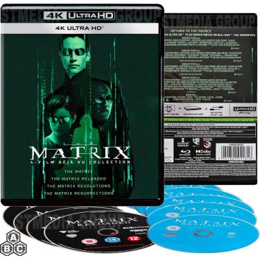 Imagem de Matrix: Coleção Definitiva De 5 Filmes (Matrix / Reloaded Revolutions Resurrections Animatrix) (Box Com 9 Discos) [4K Uhd + Blu-Ray] [Regional Free]