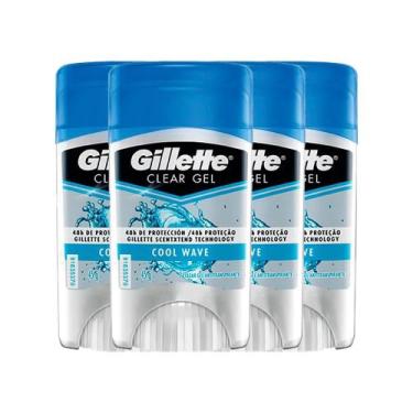 Imagem de Kit Desodorante Gillette Mini Gel Cool Wave 45g - 4 Unidades