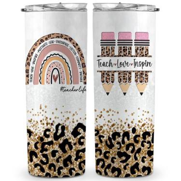 Imagem de Copo TEEBIM Teacher Appreciation 600 ml em aço inoxidável