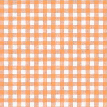 Imagem de TNT Estampado Xadrez Laranja 1Mt - Supper