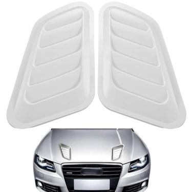 Imagem de Scoop Tomada De Ar Esportivo Universal Capô Branco intake M