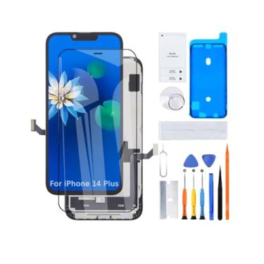 Imagem de Tela para iPhone 14 Plus A2886 A2632 A2885 A2896 Substituição de tela LCD 3D Touch Screen Full HD Digitalizador ID Montagem da moldura, adesivo à prova d'água, kits de reparo Novo