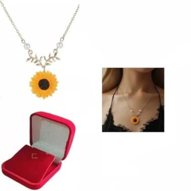Imagem de Colar de Girassol - Pingente de Girassol