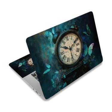 Imagem de PLIGREAT Decalques clássicos para notebook, 30.5 cm, 33.0 cm, 33.8 cm, 35.6 cm, 38.1 cm, 38.1 cm, retrô, borboleta, universal, removível, vinil, notebook, arte, protetor, netbook, PC, capa decalque