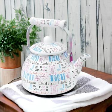 Imagem de Chaleira Esmaltada Vintage 2,5L à Indução Charm Love