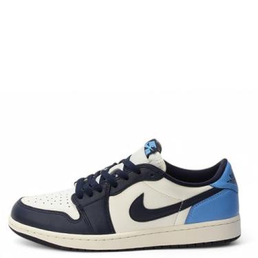 Imagem de Jordan Air 1 Retro Low OG 'Obsidian' (CZ0790-400, azul), Azul, 43