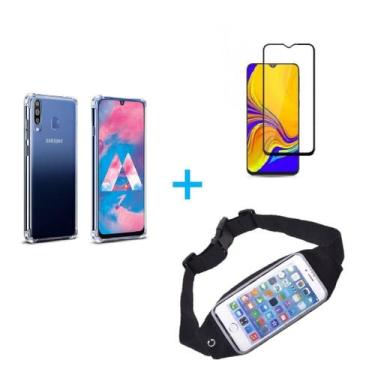 Imagem de Kit Pochete Galaxy A30 + Capinha Anti Impacto + Película de Vidro - Sa