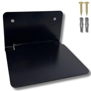 Imagem de Prateleira Invisível Suporte Para Livros Efeito Flutuante Aço Resistente (Preto)