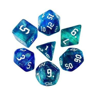 Imagem de Dados de RPG Fantasy Starlight - Design Retrô com Cores Incríveis, A08