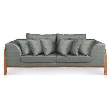 Imagem de Sofá 02 Lugares Lucy 2,25m D124 Zig Zag Verde Militar