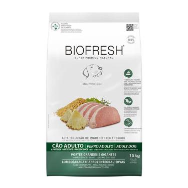 Imagem de Ração Biofresh Cães Adultos Raças Grandes e Gigantes Lombo e Abacaxi 15 kg