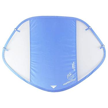 Imagem de HECCEI Boia de natação para bebês, toldo removível à prova de raios UV, cobertura de proteção solar FPS 50+, compatível com boias Mambobaby de 1,2,3,4,5 geração (azul)