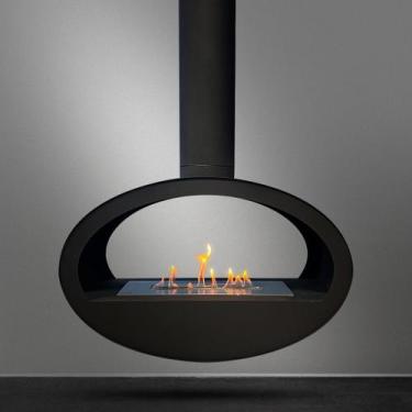 Imagem de Lareira Suspensa a Alcool Apolo - Fogo e Art, Preto
